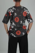 Çin Ağacı Desenli Oversize T-Shirt - 4