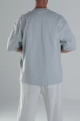 Gri Oversize T-Shirt - 4