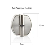 Islak Hacim Kompakt Kabin Paslanmaz Oval Kapı Menteşesi Sol - 2