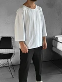 Fakir Kol Beyaz Bohem T-Shirt - 3