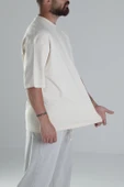 Bej Oversize T-Shirt - 3