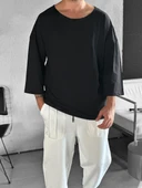 Fakir Kol Siyah Bohem T-Shirt - 3