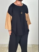 Fakir Kol Viscon Kahverengi Oversize T-Shirt - 3
