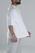 Beyaz Oversize T-Shirt - 3