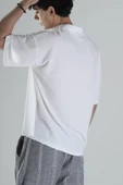 İtalyan Kesim Beyaz T-Shirt - 3