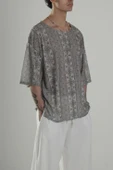 Etnik Yeşil Desenli T-Shirt - 3