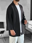 Fakir Kol Siyah Kimono - 1