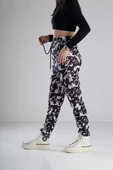 Yaprak Desenli Jogger Pantolon - 3
