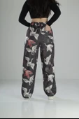 Özgürlük Desenli Baggy Pantolon - 4