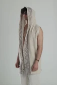 Bohem Keten Desenli Kimono - 3
