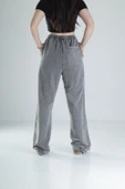 Oversize Yıkamalı Koyu Gri Eşofman - 4