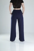 Yan Şerit Detaylı Lacivert Oversize Eşofman - 4
