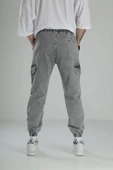 Premium Kalite Gri Jogger Pantolon - 3