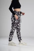 Yaprak Desenli Jogger Pantolon - 2