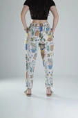 Etnik Desenli Baget Pantolon - 4