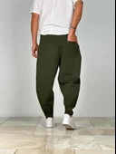 Cep Detaylı Yeşil Baget Pantolon - 4