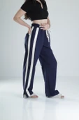 Yan Şerit Detaylı Lacivert Oversize Eşofman - 2