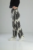 Yaprak Desenli Baggy Pantolon - 2