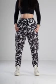 Yaprak Desenli Jogger Pantolon - 1