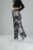 Chinese Desenli Baggy Pantolon - 2