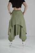 Oversize Şalvarlı Haki Jogger Pantolon - 4