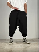 Erkek Siyah Spor Şalvar - 4