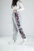 Çizgi Roman Desenli Gri Jogger - 2