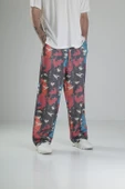Etnik Desenli Baggy Pantolon - 3