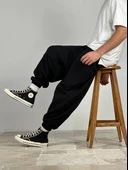 Erkek Siyah Spor Şalvar - 5