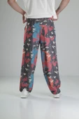 Etnik Desenli Baggy Pantolon - 4