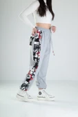 Çizgi Roman Desenli Gri Jogger - 3