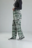 Etnik Yeşil Baggy Pantolon - 2