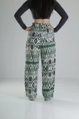 Etnik Yeşil Baggy Pantolon - 4