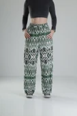 Etnik Yeşil Baggy Pantolon - 1