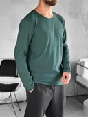 Fitilli Kumaş Regular Yeşil Sweat - 3