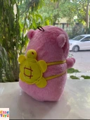 Yumuşacık ve Gerçekçi: 33 cm Pembe Pamuk Şeker  Cappybara Peluş Oyuncak - 3