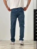 Premium Kalite Regular Kalıp Lacivet Zeminli Likralı Kot Pantolon - 2