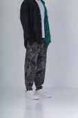 Cep Detaylı Etnik Desenli Baget Pantolon - 5