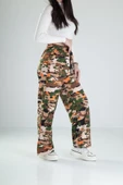 Kendinden Paça Lastikli Kamuflaj Baggy Pantolon - 3