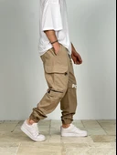 Premium Kalite Gabardin Kumaş Power Jogger Pantolon - 3