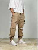 Premium Kalite Gabardin Kumaş Power Jogger Pantolon - 1