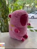 Yumuşacık ve Gerçekçi: 33 cm Pembe Pamuk Şeker  Cappybara Peluş Oyuncak - 2