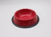 Kırmızı Çelik Kedi Köpek Mama-Su Kabı 16 Cm - 1