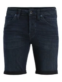 JACK JONES Erkek Likralı Kot Şort 12269608 - 6