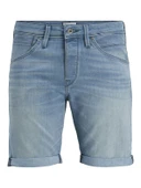 JACK JONES Erkek Likralı Kot Şort 12269608 - 2