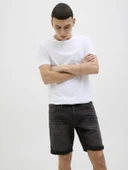 JACK JONES Erkek Likralı Kot Şort 12269608 - 8
