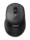 Philips SPK7448B Dual Mod 2.4 GHz + Bluetooth 1600DPI Ergonomik 3 Tuşlu Sessiz Optik Mouse Siyah thumbnail 1