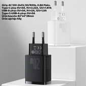 Baseus Compact QC 20W Şarj Cihazı Siyah - 4