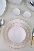 Kütahya Porselen Bone Luz Form Yemek Takımı Altın 32 Parça 6 Kişilik - 7