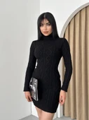 Livorna Boğazlı Mini Elbise - 1